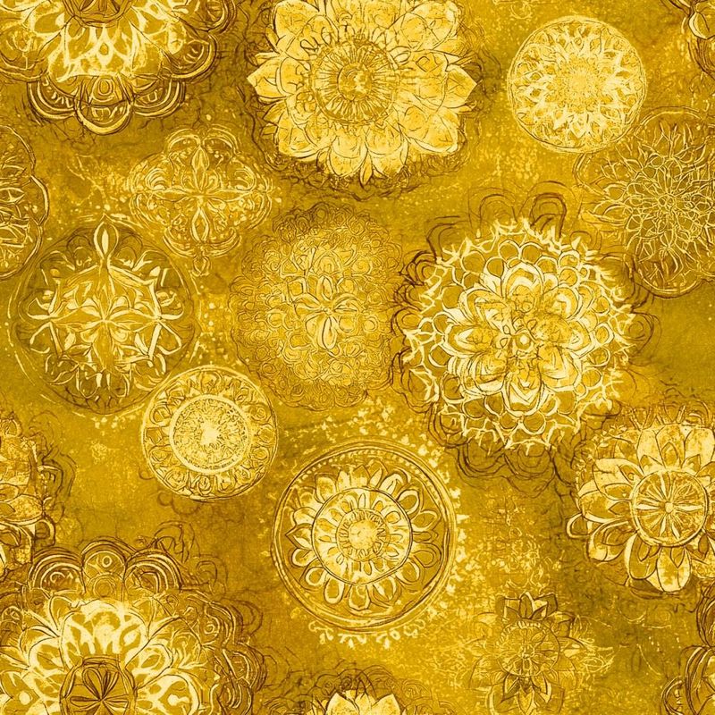 Marshall Dry Goods 108&quot; Vintage Medallion Dandelion