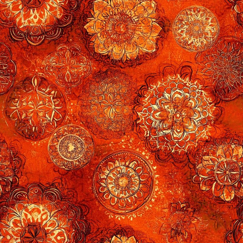 Marshall Dry Goods 108&quot; Vintage Medallion Rusted Spice