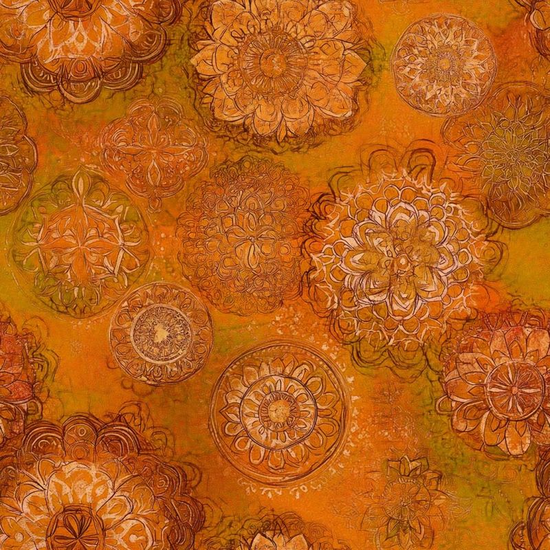 Marshall Dry Goods 108&quot; Vintage Medallion Amber