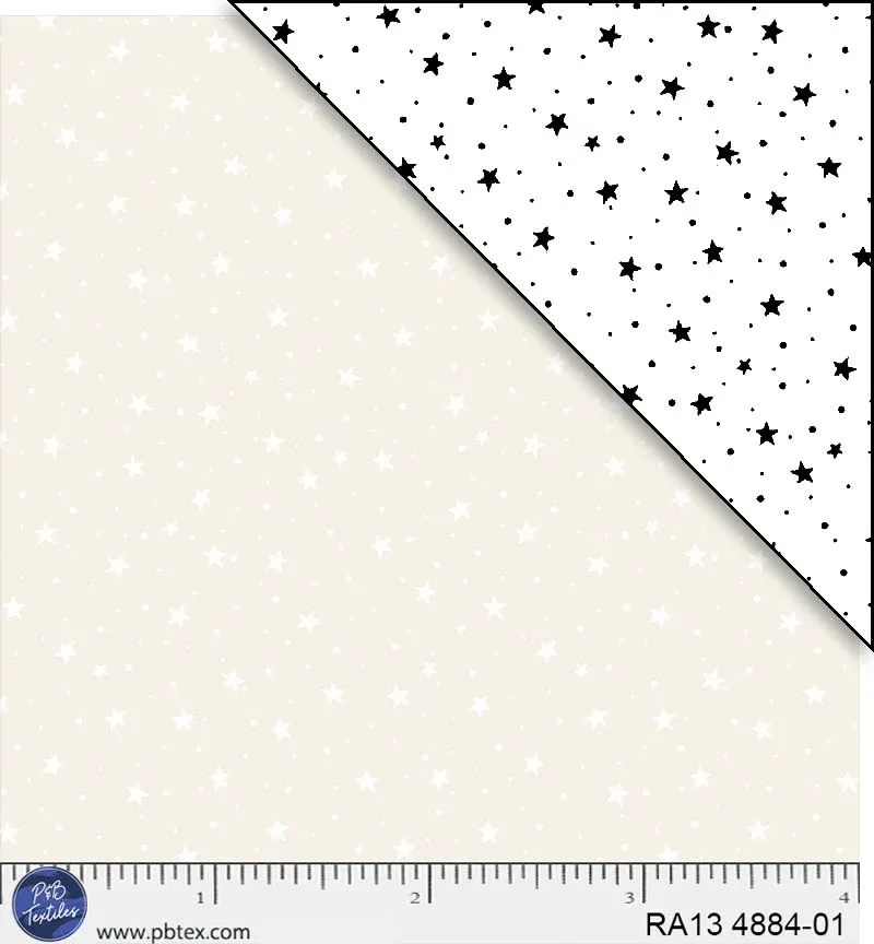 P and B Textiles Rambling Winter Stars