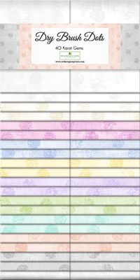 Wilmington Dry Brush Dots 40 Karat Gems Jelly Roll