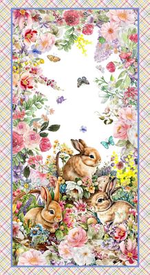 Henry Glass Basket Full Of Blessings Panel