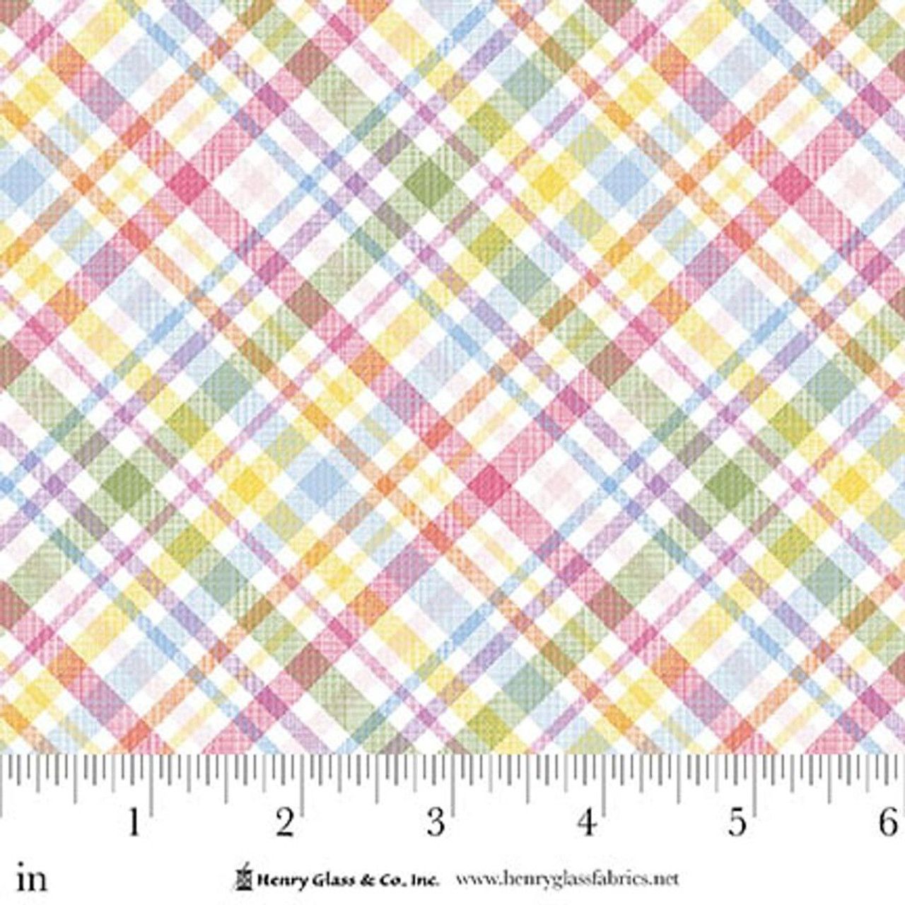 Henry Glass Basket Full Of Blessings Plaid