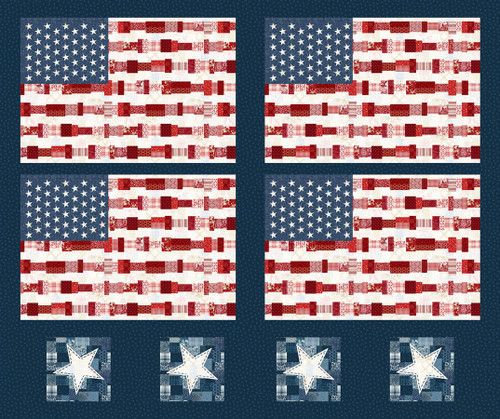 Studio E Fabrics Pieces Of America # 103 Panel