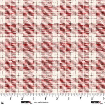 Studio E Fabrics Pieces Of America # 82 Red Plaid