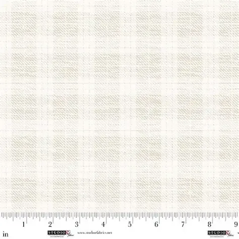 Studio E Fabrics Pieces Of America # 14  Cream Plaid