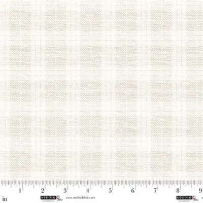 Studio E Fabrics Pieces Of America # 14 Cream Plaid