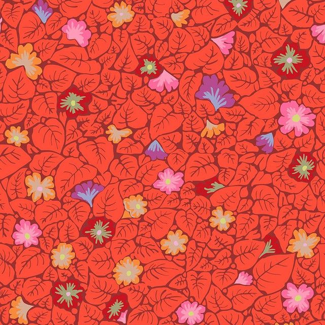 Kaffe Fassett Leaves Red