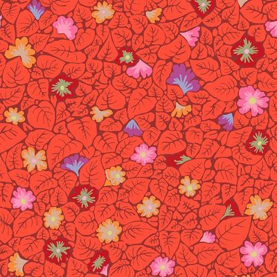 Kaffe Fassett Leaves Red