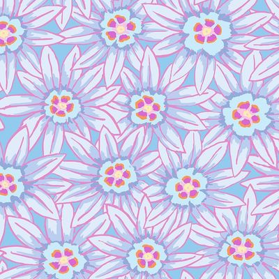 Kaffe Fassett Potentilla Blue