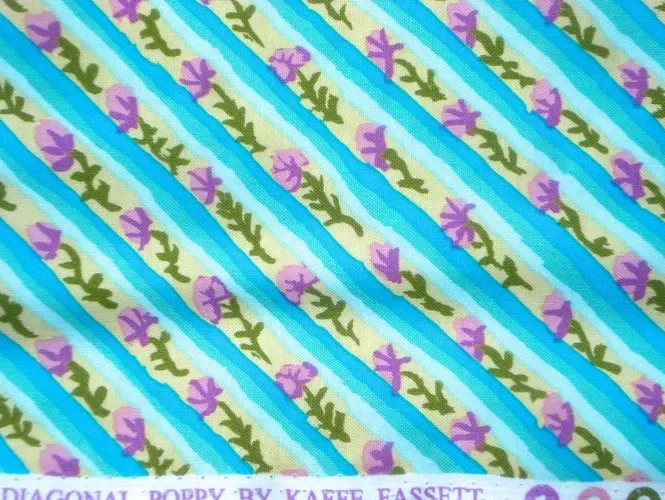 Kaffe Fassett Diagonal Poppy Duck Egg