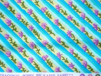 Kaffe Fassett Diagonal Poppy Duck Egg