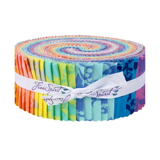 Free Spirit True Colors Wildflower Tula Pink 40 Jelly Roll