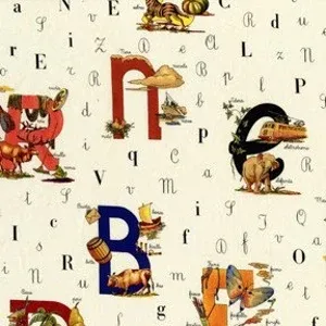 Michael Miller Grande Alfabeto CX4386-CREM-D