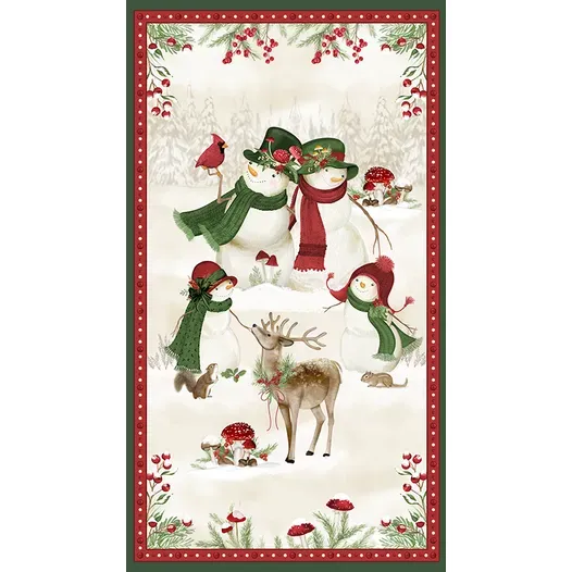 Wilmington Prints Woodland Snowman 27732 273