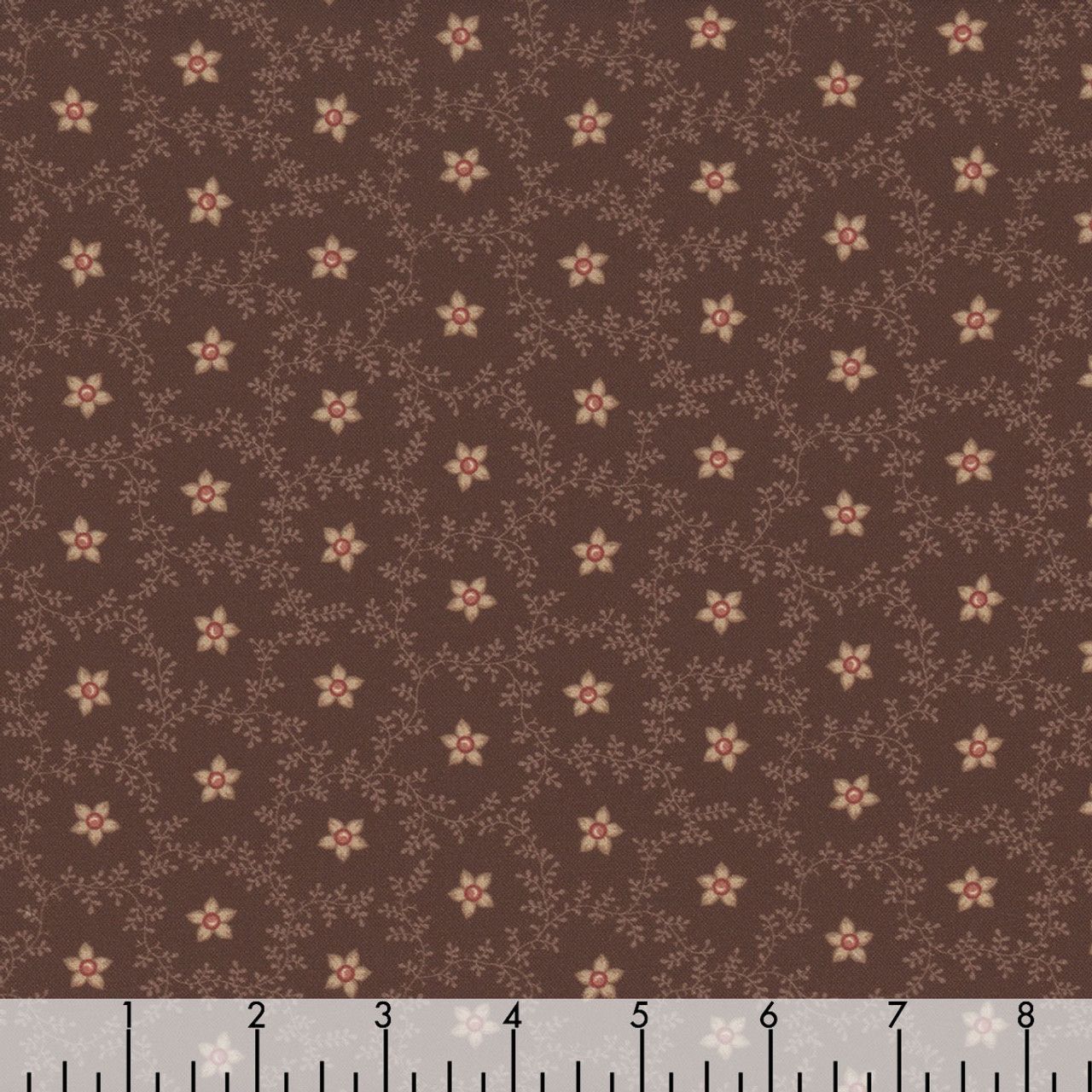 Marcus Fabrics Evelyn's Hope Chest R101081D Brown