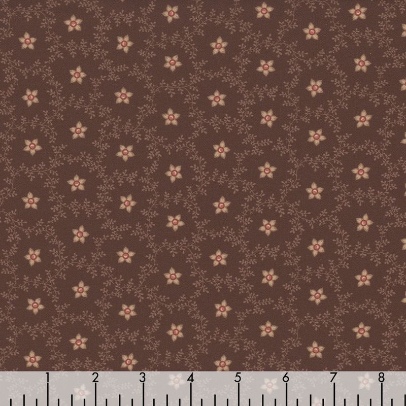Marcus Fabrics Evelyn's Hope Chest R101081D Brown