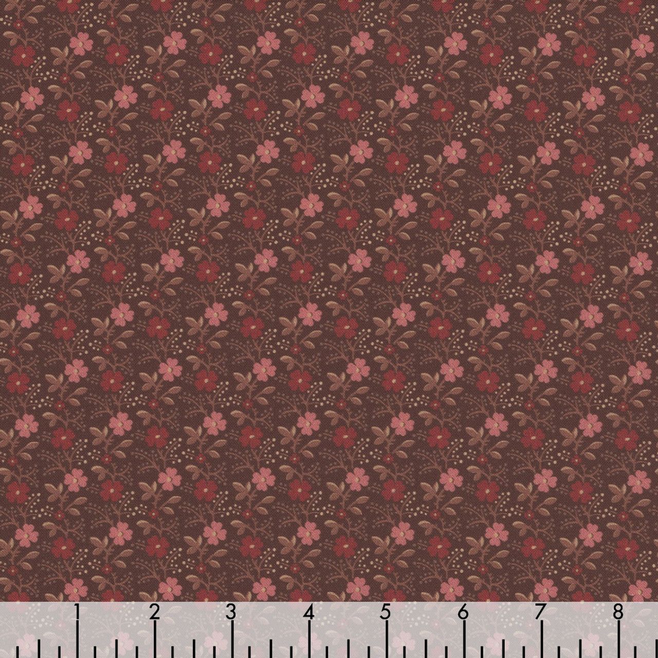 Marcus Fabrics Evelyn's Hope Chest R101075D Brown