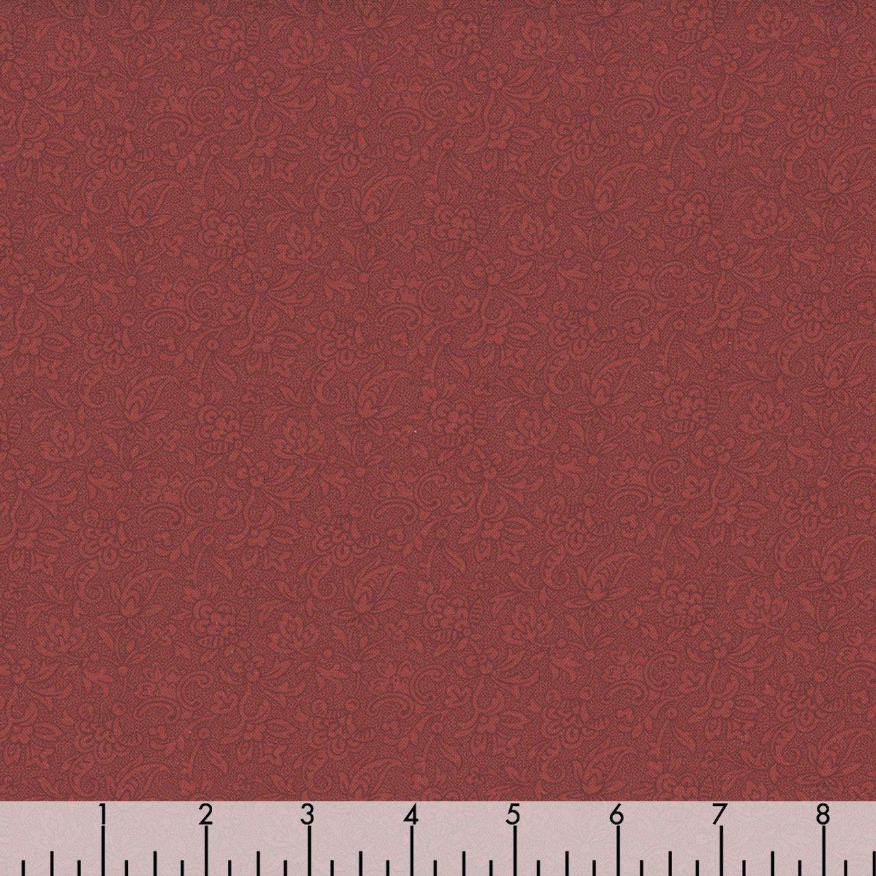 Marcus Fabrics Evelyn's Hope Chest R101082D Red