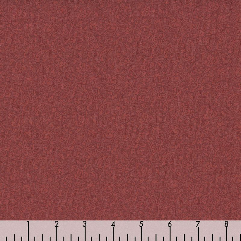 Marcus Fabrics Evelyn's Hope Chest R101082D Red