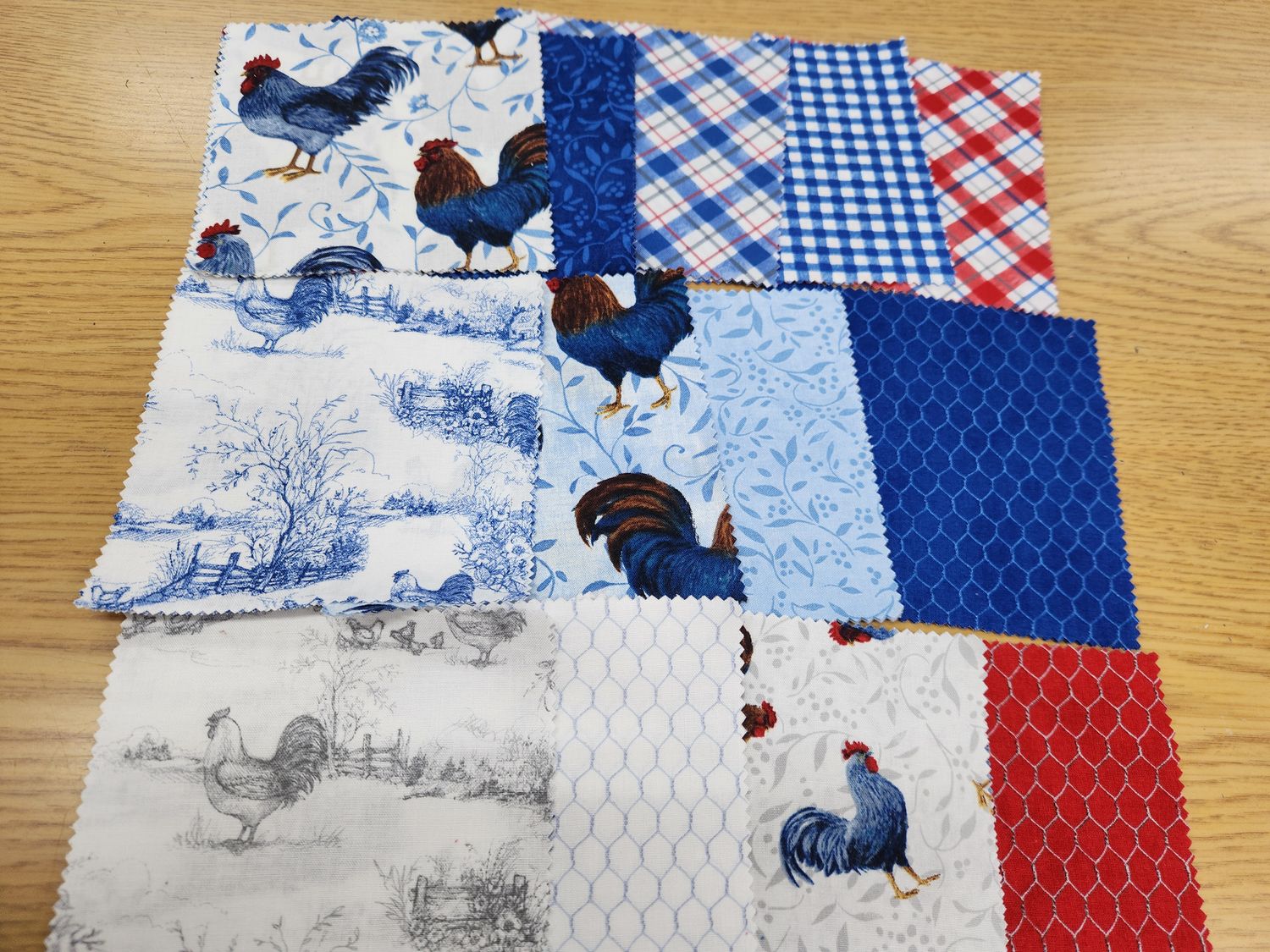 Wilmington Country Blue  By Susan Winget   5 " Sqs * 42pieces
