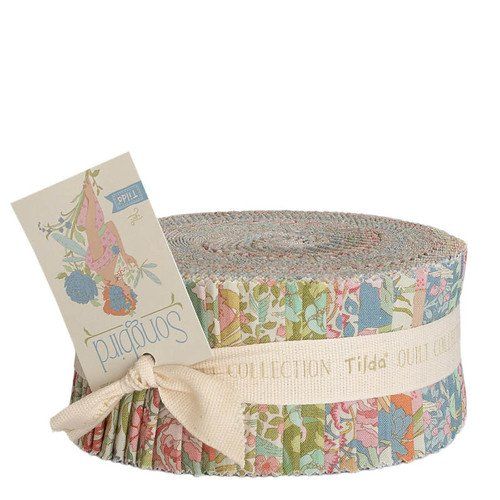 Tilda Songbird Fabric Roll  2.5 X 40