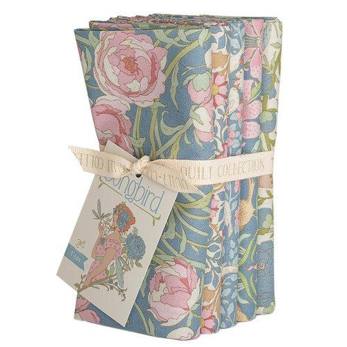 Tilda Songbird  5 Fat Quarter Bundle Blue