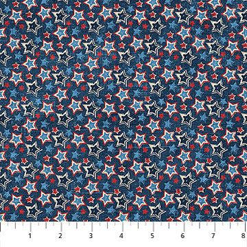 Northcott American Heartland Navy Multi 26735-49