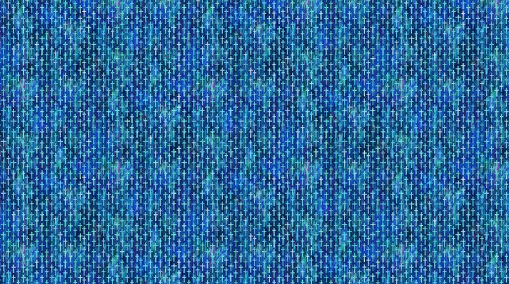 Northcott Risen Blue Multi Small Cross DP28663-48