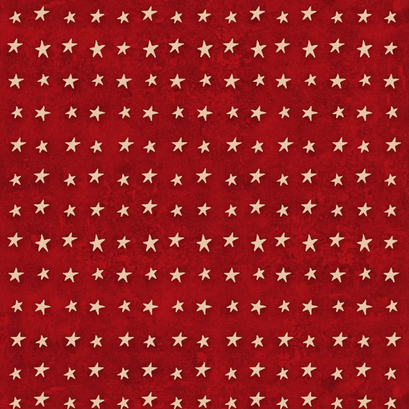 P&amp;B Love &amp; Glory Set Ditsy Stars 06161 DR Red With Stars