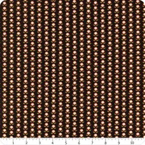 Moda Birdsong Brown With Orange Flowers 48357-17