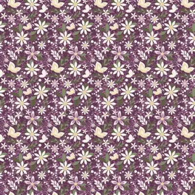 Riley Blake Juju's Petals C16611 Purple