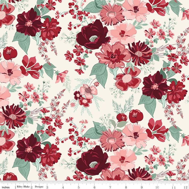 Riley Blake Love You Always C16870 Cream