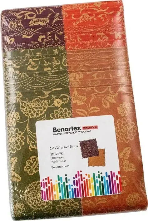 Benartex Harvest Keepsakes By Kanvas Jelly Roll