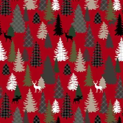 Benartex New England Forest Red 14367 10