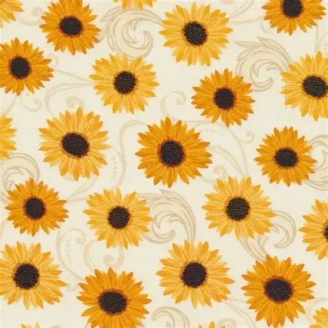 Benartex Sunflower Dance Cream Gather Together.  14463-07