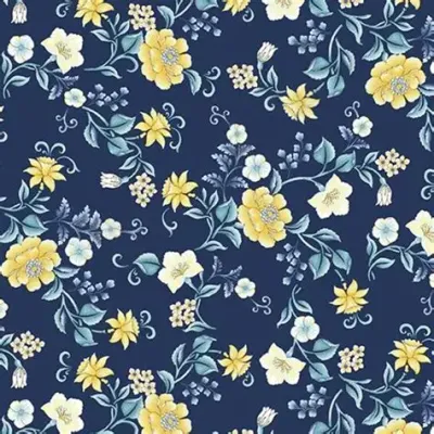 Benartex Veranda Dark Blue 2455-55