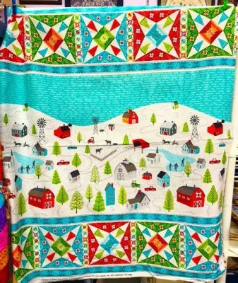 Benartex Iowa Winter Land Panel