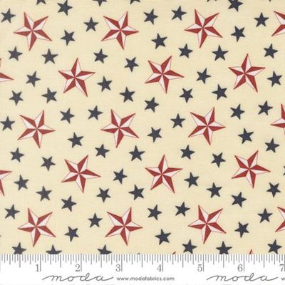 Moda America 250 Years 56181-11 Cream /big Stars
