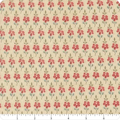 Moda Fleur De Paris Cream/little Red Flowers 13997-11