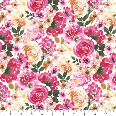 Wilmington Prints Peony Blossoms 34713-138