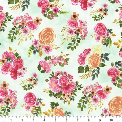 Wilmington Prints Peony Blossoms 34712-737