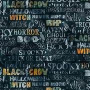 Northcott Ravens Call  Black Print 28950-99