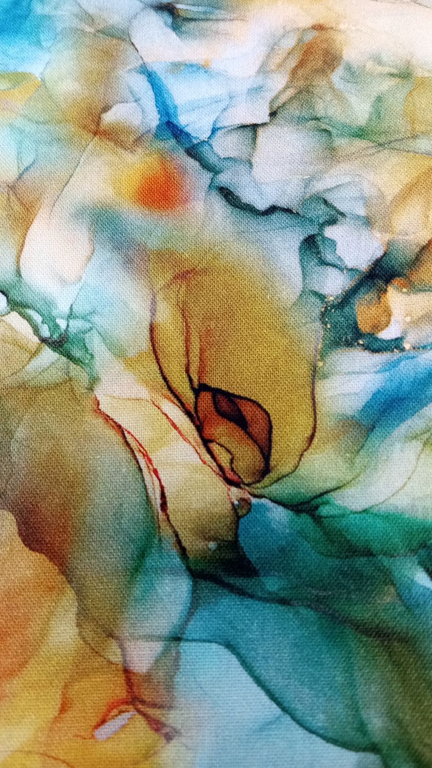 Northcott Ravens Call Orange Multi 28954-54