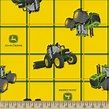 Springs Creative John Deere Yellow Plaid