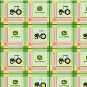 Springs Creative John Deere Logo Plaid