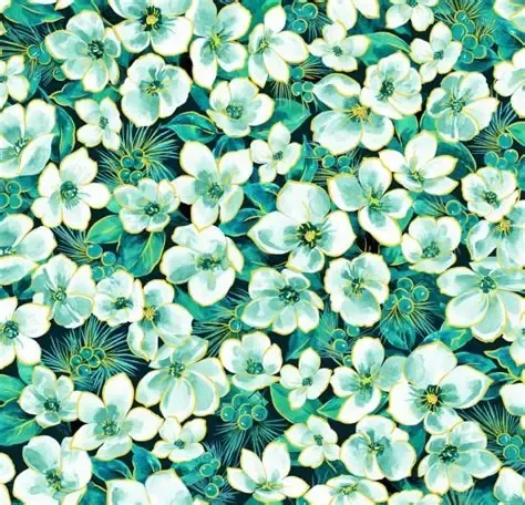 Oasis Noel Small Floral Teal