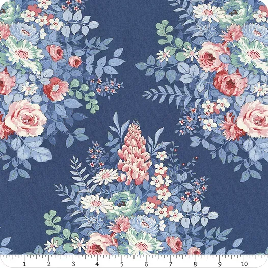 Tilda Something Blue  Whimsyflower Night Blue
