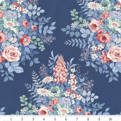 Tilda Something Blue Whimsyflower Night Blue