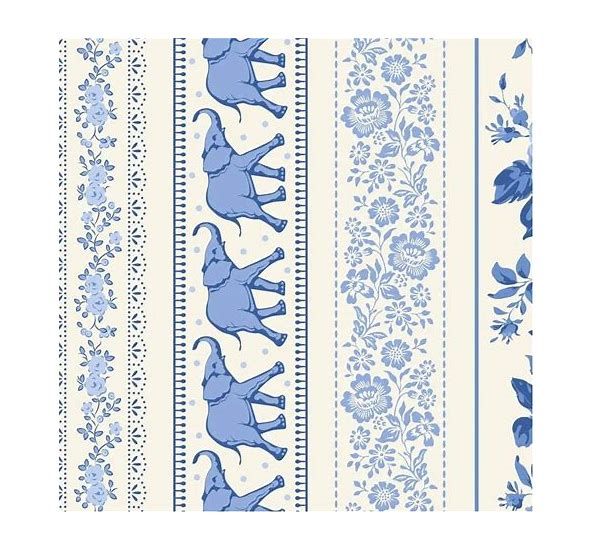 Tilda Something Blue Borders Blue 110170